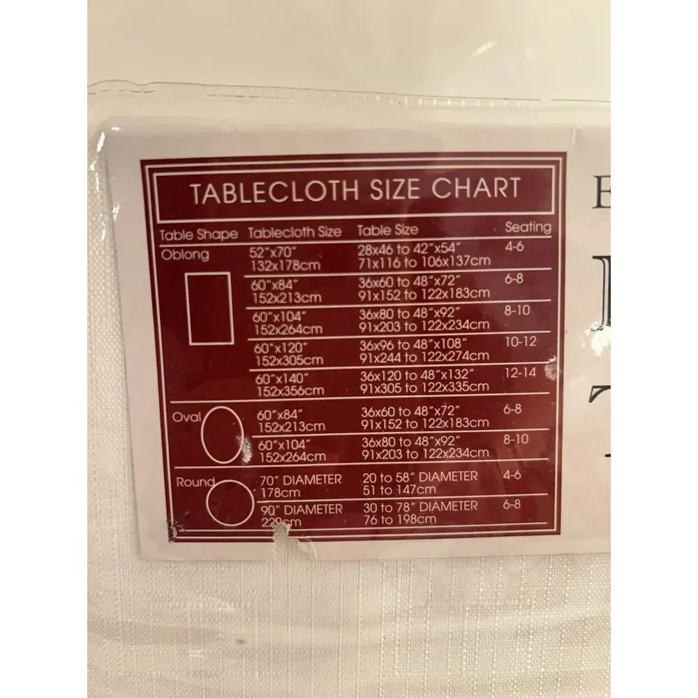 NEW Holiday Tablecloth Easy Care Spill Proof County Holiday Oblong 60